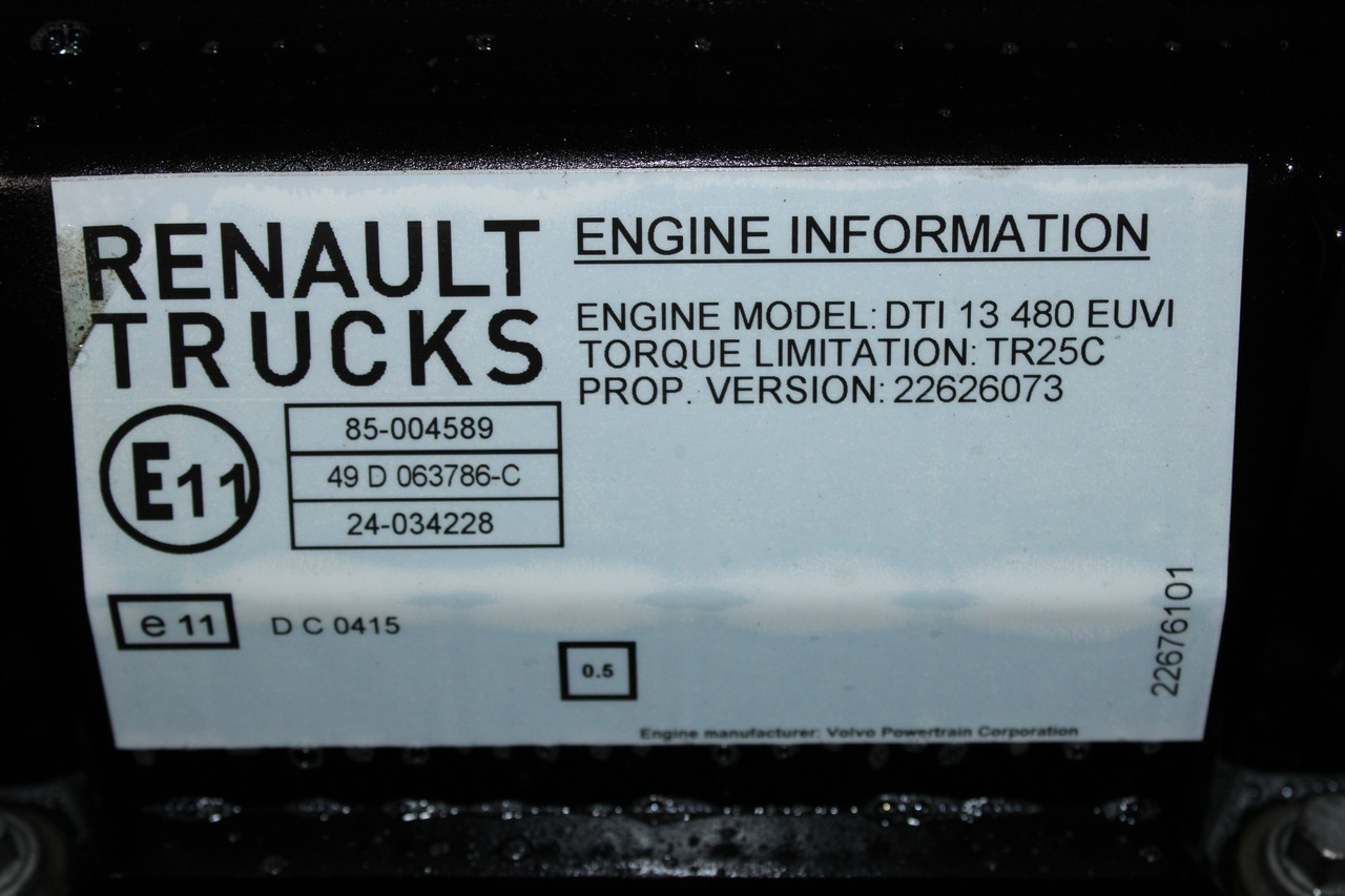 MOTOR RENAULT T DTI13 480CP EURO 6 22626073 - Двигатель для Грузовиков: фото 5 MOTOR RENAULT T DTI13 480CP EURO 6 22626073 - Двигатель для Грузовиков: фото 5