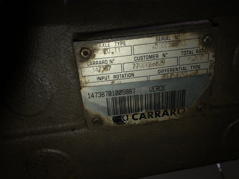 Claas CARRARO AXLE TYPE 20.11 - Ось и запчасти: фото 3 Claas CARRARO AXLE TYPE 20.11 - Ось и запчасти: фото 3