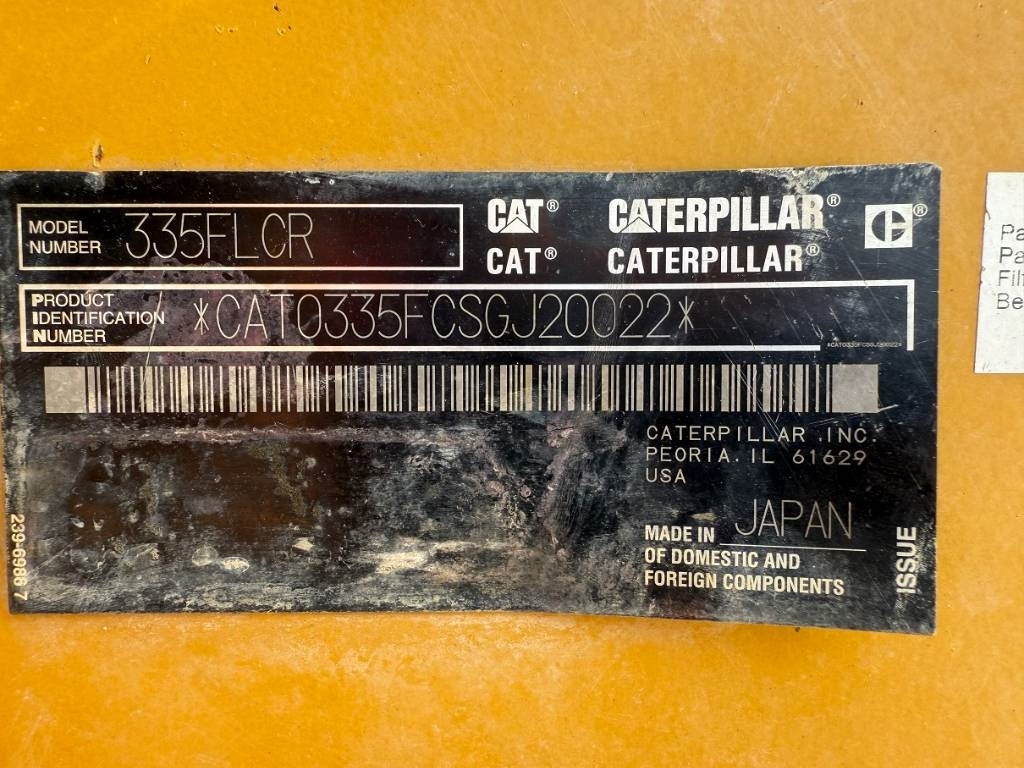 Гусеничный экскаватор CAT 335 F L CR: фото 13 Гусеничный экскаватор CAT 335 F L CR: фото 13