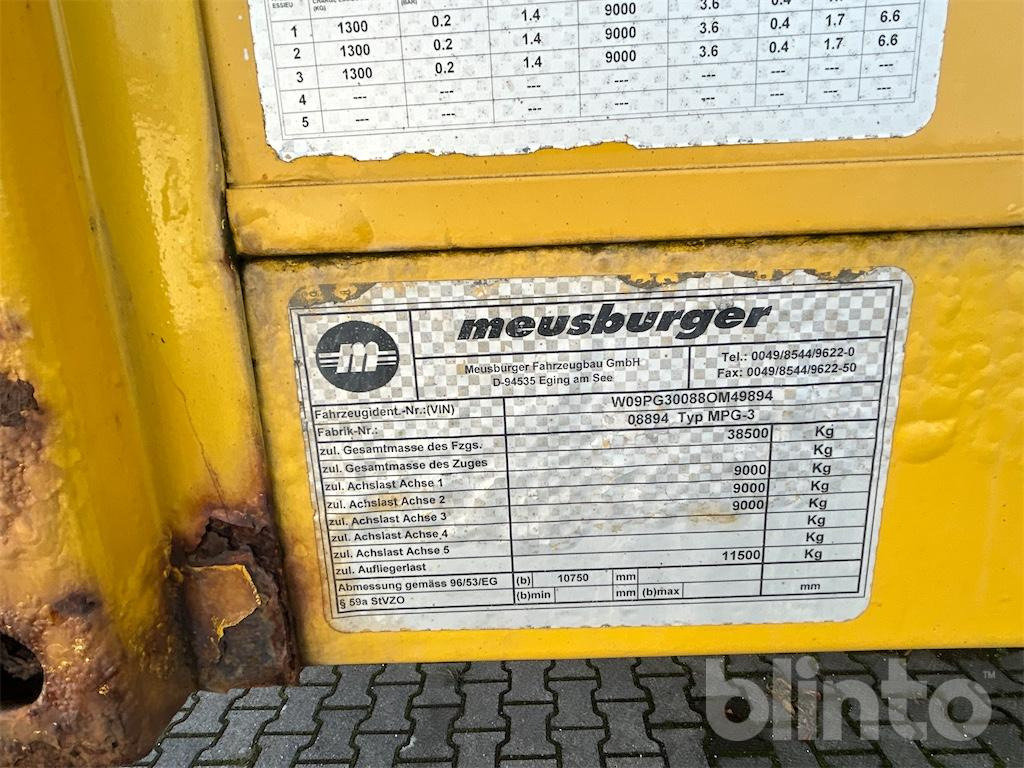 Полуприцеп бортовой/ Платформа Meusburger Typ MPG-3 (2008): фото 10