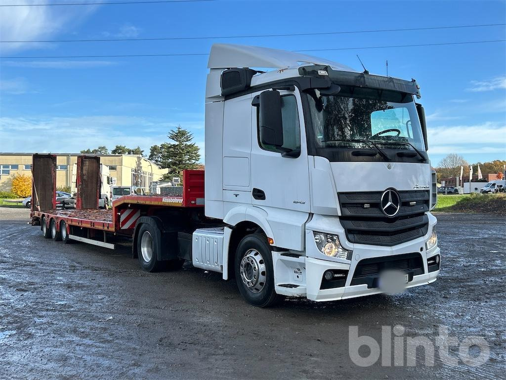Mercedes-Benz Actros 1843 LS 4x2 + Kässbohrer Lowbed LB3E - Тягач, Низкорамный полуприцеп: фото 2 Mercedes-Benz Actros 1843 LS 4x2 + Kässbohrer Lowbed LB3E - Тягач, Низкорамный полуприцеп: фото 2