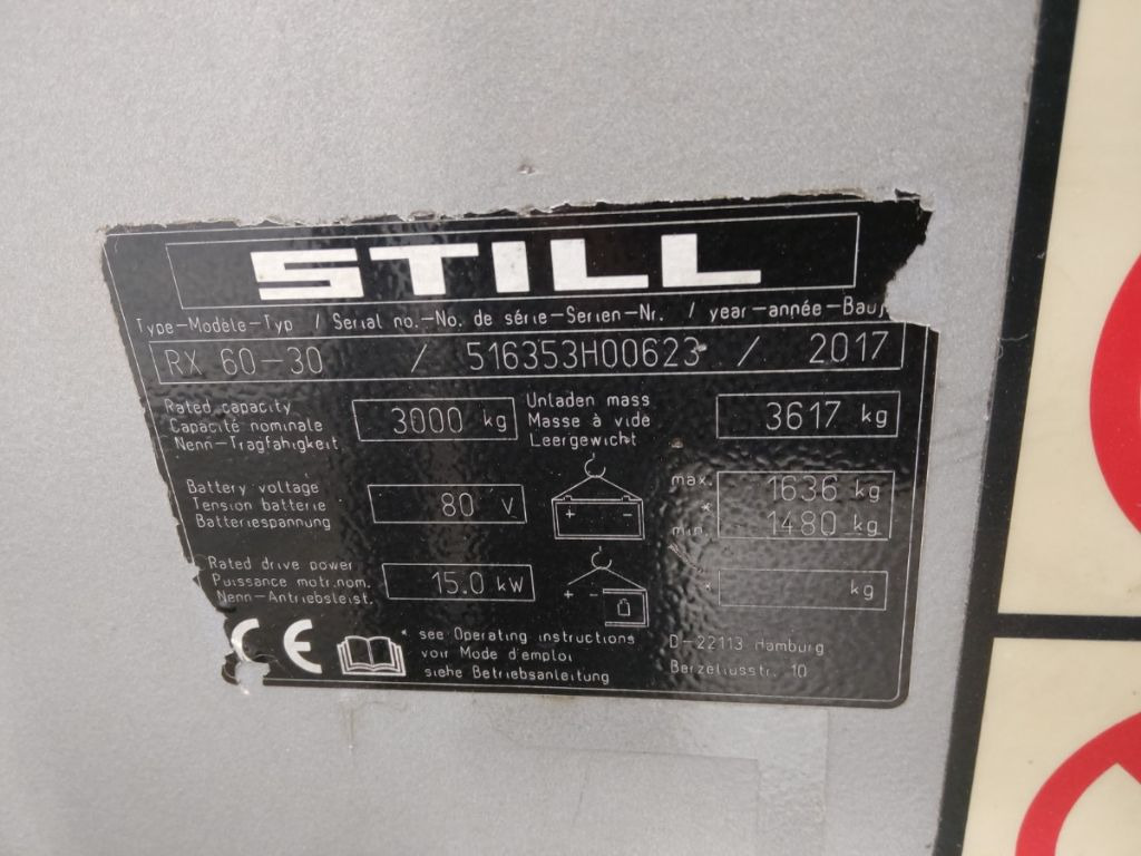 STILL RX60-30 - Электропогрузчик: фото 5 STILL RX60-30 - Электропогрузчик: фото 5