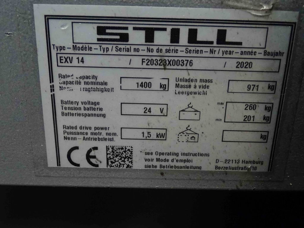 Still EXV14 - Штабелер: фото 5 Still EXV14 - Штабелер: фото 5