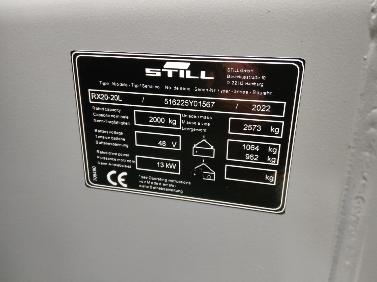 Электропогрузчик Still RX20-20L: фото 10 Электропогрузчик Still RX20-20L: фото 10