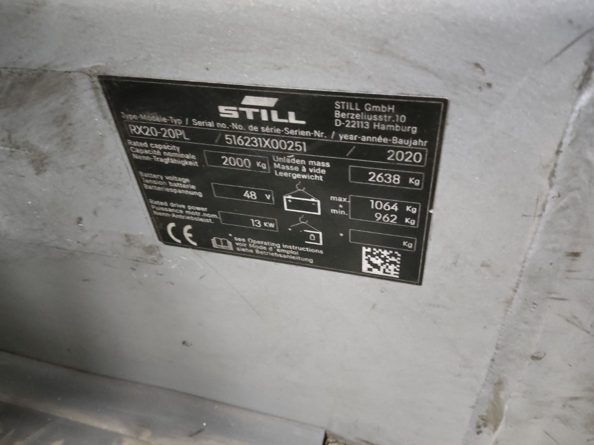 Still RX20-20PL - Электропогрузчик: фото 5 Still RX20-20PL - Электропогрузчик: фото 5