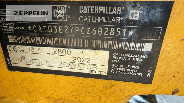 Cat 302.7CR-07 - Мини-экскаватор: фото 5 Cat 302.7CR-07 - Мини-экскаватор: фото 5